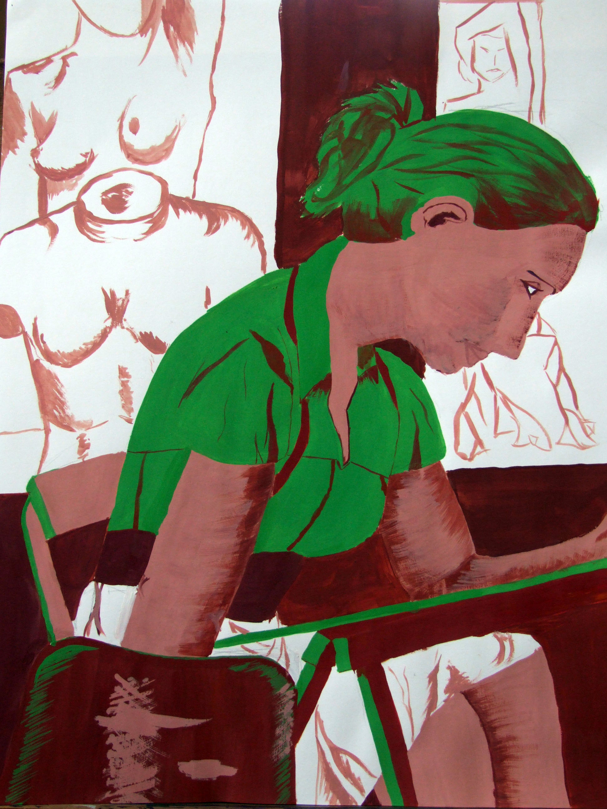 Dessin de Lucie, Manufacture des Gobelins