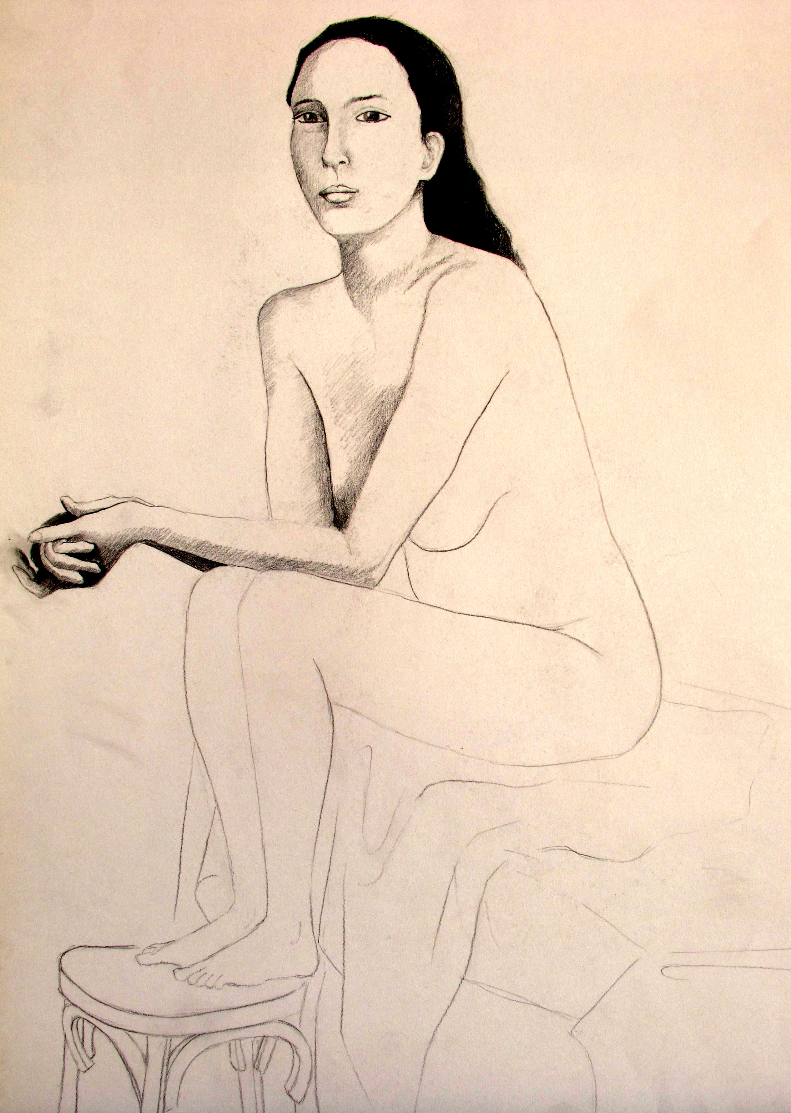 Dessin de Fiona Ulonati, élève à la manufacture des Gobelins