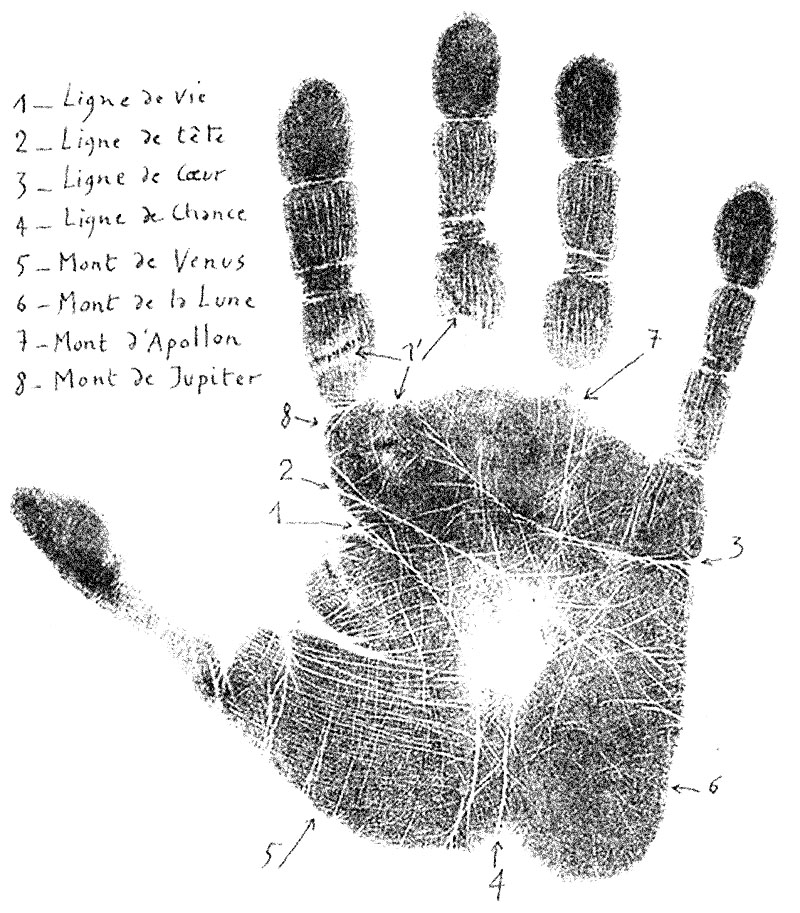 Empreinte de main de l'auteur